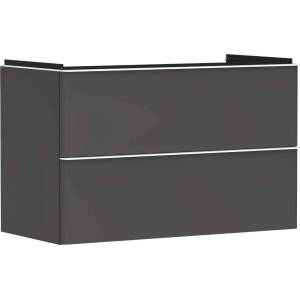 Hansgrohe Xelu Q - Шкафче за умивалник, 63x98x50 см, 2 чекмеджета, матово сиво/матово бяло 54032700 (54032700)