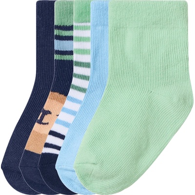 Lupilu Dětské ponožky s BIO bavlnou 5 párů navy modrá / zelená – Zboží Dáma