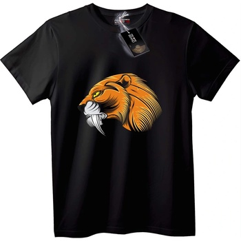 NOONEBRAND Тениска Глава на тигър - L, Black