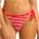 Seafolly Дамско бикини долнище Seafolly Women's Mesh Effect Tie Side Rio Pant Bikini bottom - Chilli Red / White - размер 34 (EU) (150-4262-0512)