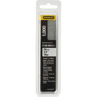 STANLEY 1-SWKBN075T 20mm/3/4"/18 Kolářské hřebíky typ 8/300/E/J, 1000ks