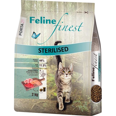 Porta 21 Feline Finest Sterilizované kuracie mäso a ryby 2 kg