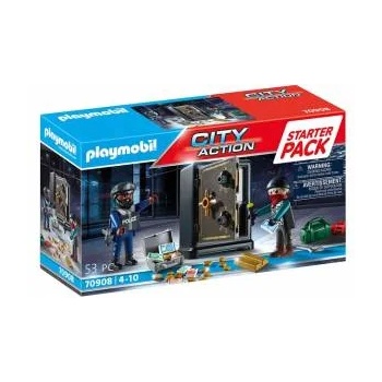 PLAYMOBIL Детски комплект за игра Playmobil, Стартов комплект: Банков обир, 2970908