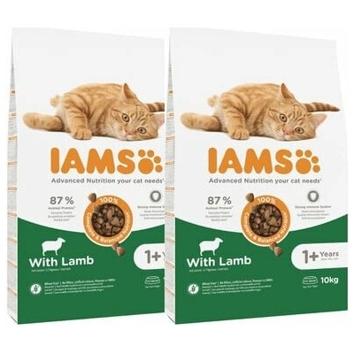 IAMS for Vitality pre dospelé mačky s jahňacím mäsom 2 x 10 kg