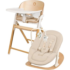 Lionelo Бебешки стол за хранене и шезлонг 4 в 1 Lionelo - Celia Set, бежов (5903771726993) - baby