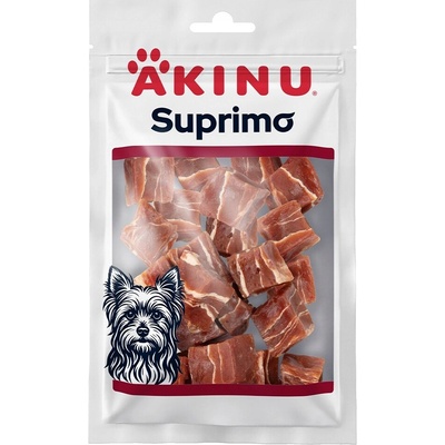 Akinu SUPRIMO Kačacie mäkké kocky maškrta pre psov mramorovaný 75 g