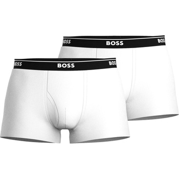 Boss Боксерки Boss 2 Pack Logo Waistband Trunks - White 100