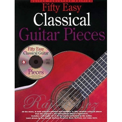 Fifty Easy Classical Guitar Pieces + CD / jednoduchá gitara + tabulatúra
