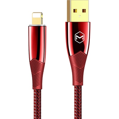 Xmart Кабел Xmart - Shark, USB-A/Lightning, 1.2 m, червен (12406)