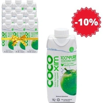 Cocoxim Kokosová voda 100 % Pure 12 x 330 ml