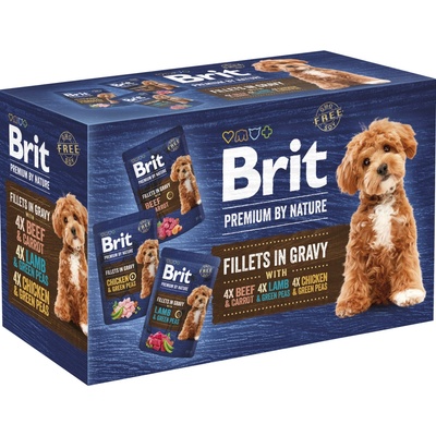 Brit Premium by Nature Adult Fillets in Gravy MIX 12 x 85 g