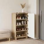 vidaXL Шкаф за обувки 48 x 38 x 87, 5 см Инженерно дърво Дъб сонома (8011668)
