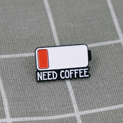 Pinarna Nízký stav baterie Need coffee / Potřebuji kávu