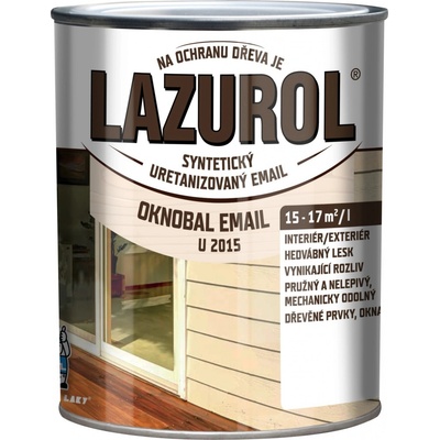 Lazurol OKNOBAL U2015, 1000 biely lesklý 0,6L