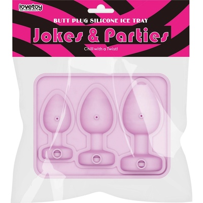 LoveToy Butt Plug Silicone Ice Tray Pink