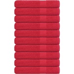 vidaXL Кърпи за сауна FROGN 10 бр. Червени 80x200 см 360 г/м2 (136937)