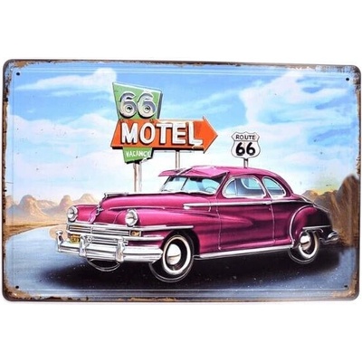 Ceduľa Motel car Plechová tabuľa
