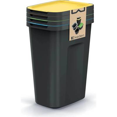Compacta Q Flap Plus Odpadkový kôš set 4 x 35 l