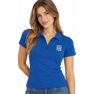 Tommy Hilfiger dámské polo tričko modré