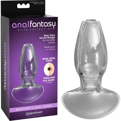 Стъклен разширител с отворен край, 9, 7см. - Beginner's Anal Gaper (D-236563)