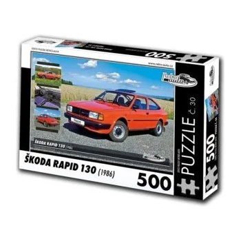 Image 1 of Retro cars - Puzzle Škoda Rapid 130 (1986) - 500 piese