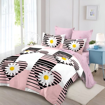 EmonaMall Двулицево спално бельо EmonaMall, 6 части - Модел S17805 (S17805-10000d-C-872)