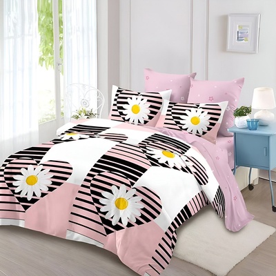 EmonaMall Двулицево спално бельо EmonaMall, 6 части - Модел S17805 (S17805-10000d-C-872)