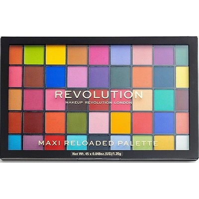Makeup Revolution Maxi paletka 45 očních stínů Re-Loaded Maxi Reloaded Palette Monster Mattes 60,75 g