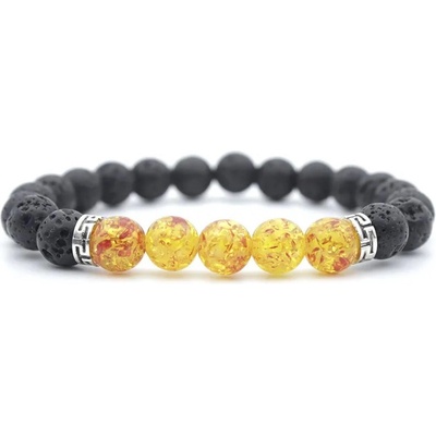 HARAHU Гривна or-33388 - Черна / Жълта kp33388 (or-33388)