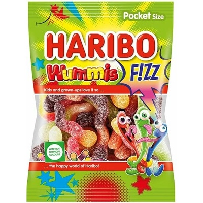 Haribo Wummis Fizz kyslé želé s ovocnými príchuťami 100 g