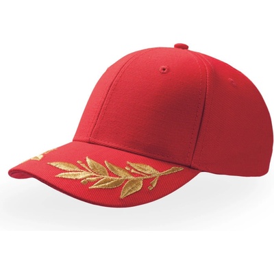 Atlantis Headwear Winner 6 panelová baseballová COT33021900499-red Červená