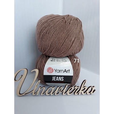 YarnArt Jeans 71 svetlohnedá