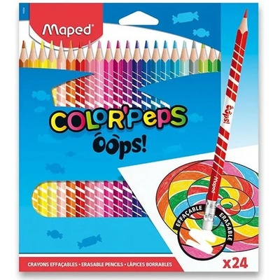 Maped Color'Peps Oops pastelky s gumou 24 barev