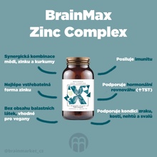 BrainMax Zinc Complex 100 rostlinných kapslí