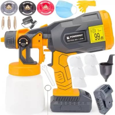 Powermat Акумулаторен пистолет за боядисване Powermat PM-PDM-20V-1.5AM (PM-PDM-20V-1.5AM)