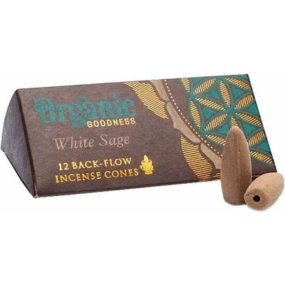 Organic Goodness Vonné kužely pro tekoucí dým White Sage Backflow Cones 12 ks – Sleviste.cz