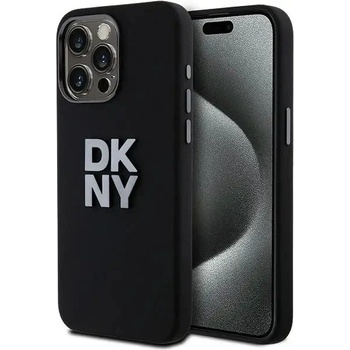 DKNY Кейс DKNY Liquid Silicone Metal Logo за iPhone 15 Pro Max, черен (3666339265328)