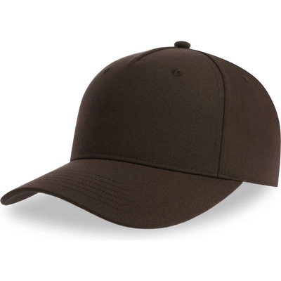 Atlantis Headwear Fiji 5 panelová baseballová COT33010314599-brown Hnědá