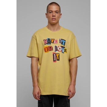 Image 1 of Mister Tee Мъжка тенсика в жълт цвят Mister Tee Hate it or Love it OversizeUB-MT2869-04357 - Жълт, размер XL