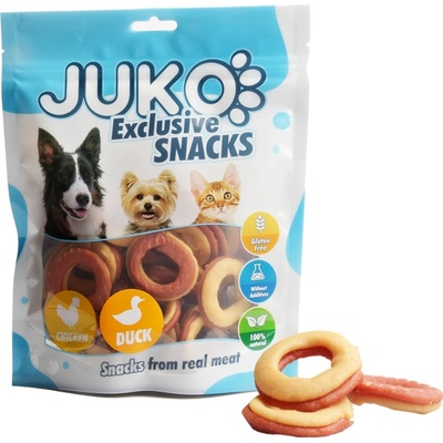 JUKO Maják Chicken & Duck Doughnuts Snacks 250 g