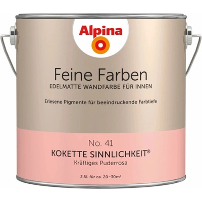 Alpina Fine Colors č. 41 Coquettish Sensuality® pudrová růžová elegantní matná 2,5 l