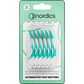 Nordics Силиконови интердентални четки за зъби, 30 броя