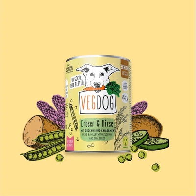 Vegdog Senior Erbsen & Hirse 6 x 400 g