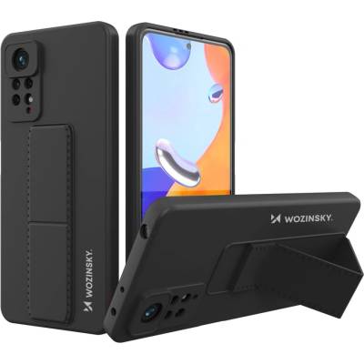 Wozinsky Кейс Wozinsky Kickstand Case Silicone, със стойка, за Xiaomi Poco X4 Pro 5G, Черен