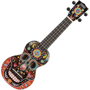 Mahalo MA1SK BK Skull Black Сопрано укулеле