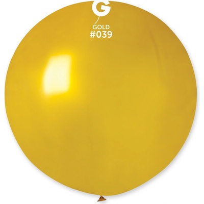 Svet balonku Guľatý metalický balónik 80 cm zlatý