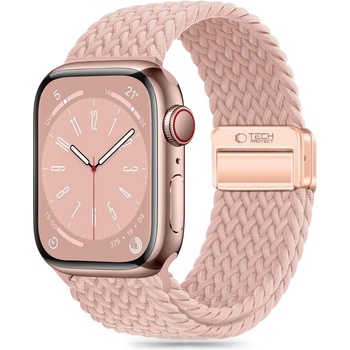 Tech-Protect Найлонова каишка за Apple Watch 6 / 7 / 8 / 9 / 10 / SE (40/41/42 mm) от Tech-Protect Nylonmag - Dusty Rose (5906302312856)