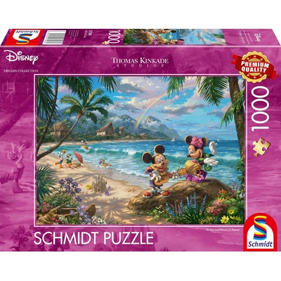 Schmidt Spiele Пъзел Schmidt от 1000 части - Мини и Мики на Хаваите (57528)