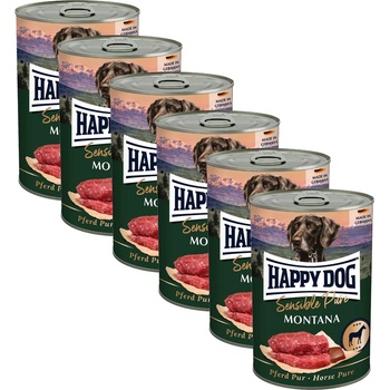 Happy Dog Pferd Pure Montana - 6 x 400 g / конско месо
