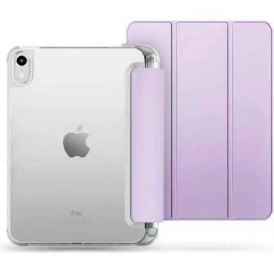 Tech-Protect SC Pen Hybrid Case - кожен кейс и поставка за iPad Air 5 (2022), iPad Air 4 (2020) (лилав)